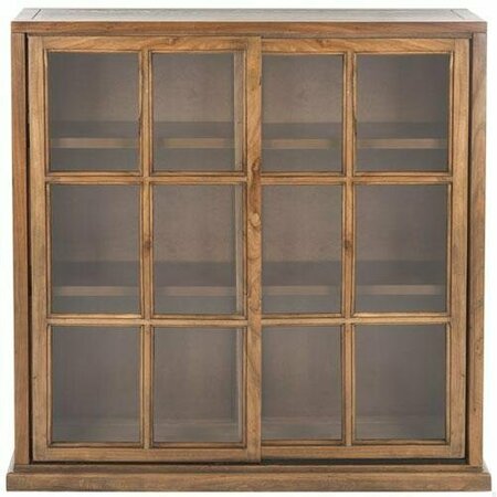 SAFAVIEH Greg Bookcase, Oak - 40.2 x 11.4 x 37.8 in. AMH6570B